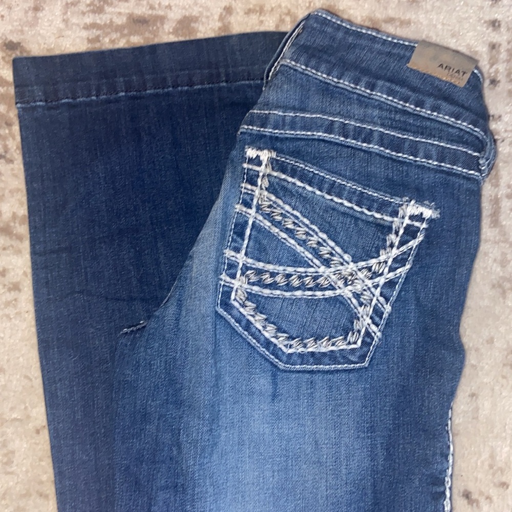 Arita Trouser Mid Rise Stretch Entwined Wide Leg Jeans